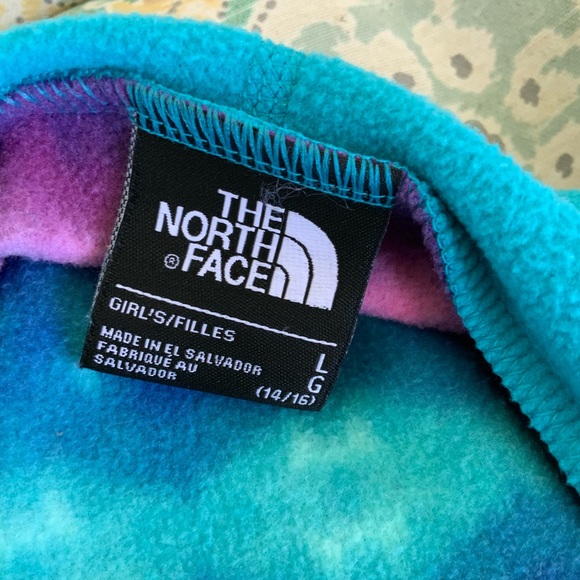 The North Face Reversible Hooded Jacket+ The North Face Hooded Fleece Girls L - Picture 11 of 13